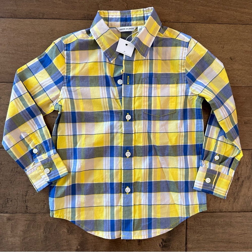 Janie and Jack Plaid Shirt